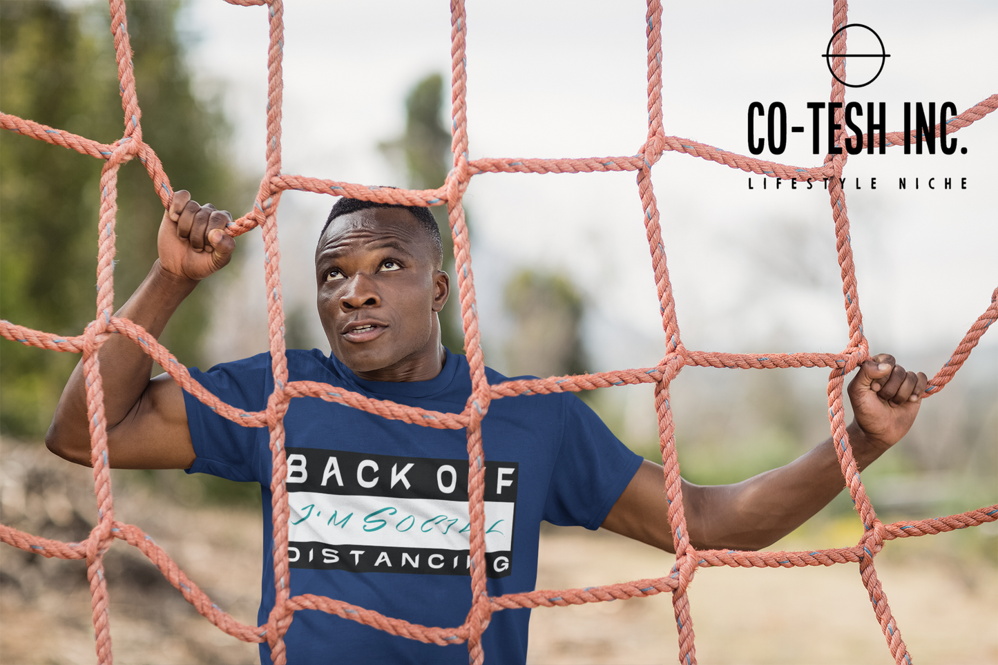 Back Off I am social distancing | Short-Sleeve Unisex T-Shirt | Conscious Movement | Expression tees | Cotesh
