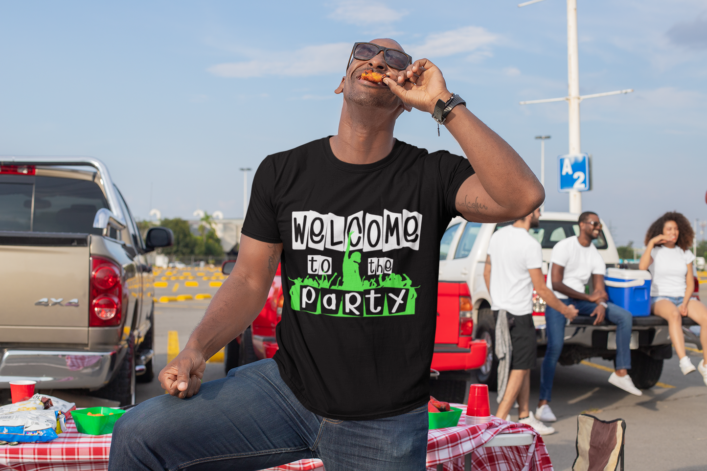 Welcome to the party | Short-Sleeve Unisex T-Shirt | expression tees | funny hooks | Cotesh