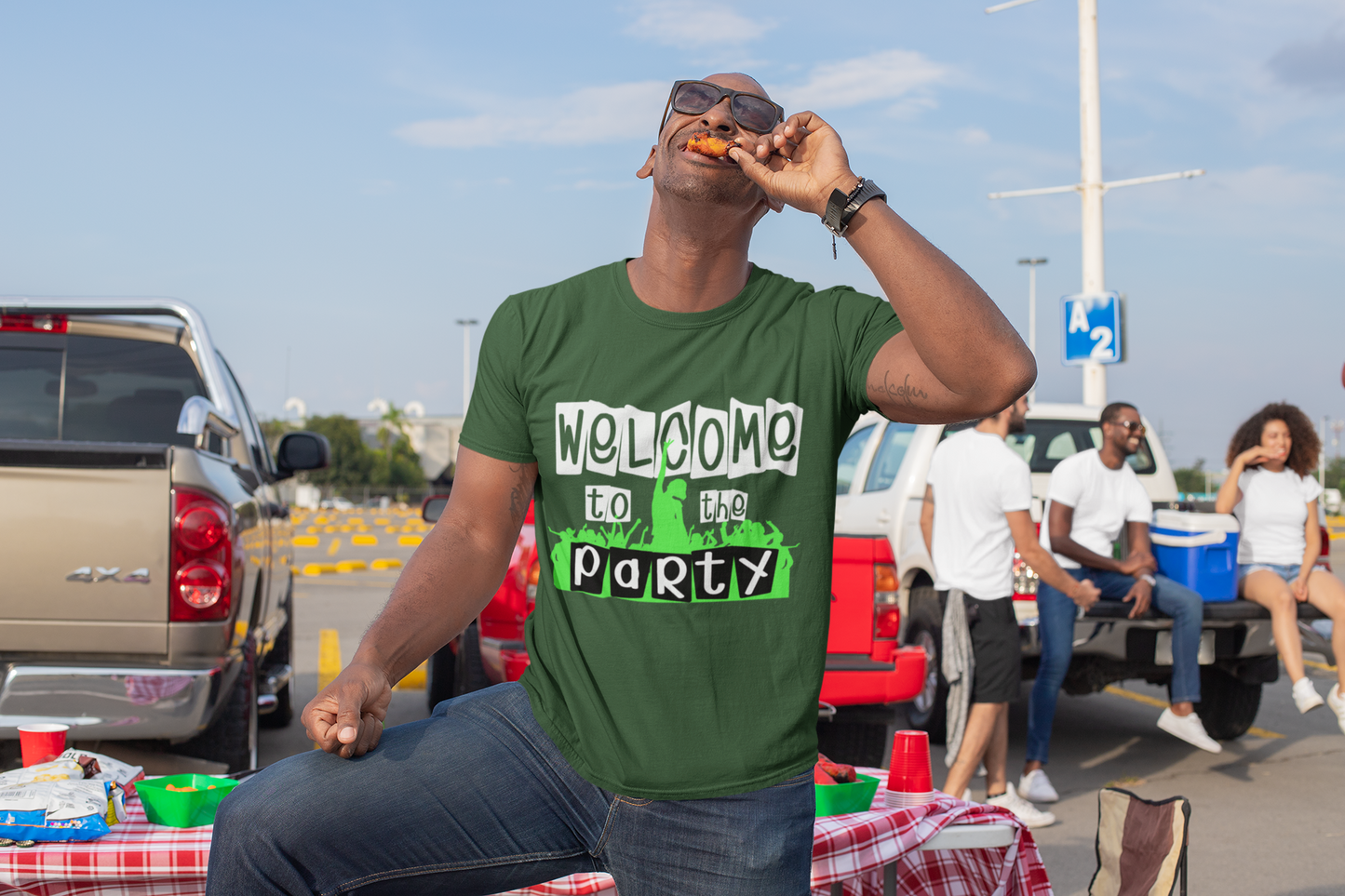 Welcome to the party | Short-Sleeve Unisex T-Shirt | expression tees | funny hooks | Cotesh