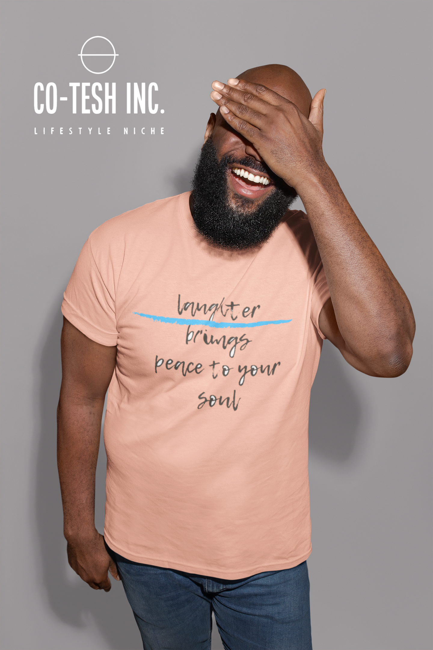 Laughter brings peace to your soul Short-Sleeve Unisex T-Shirt Cotesh