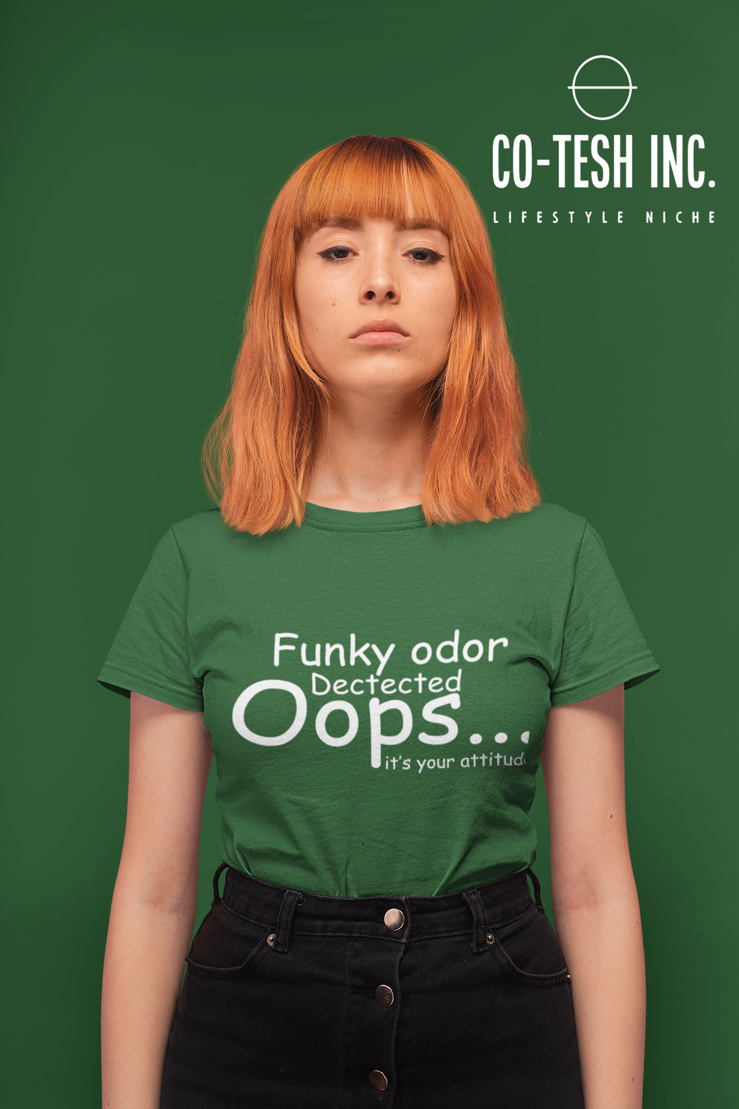 Oops Funky odor dectected | Short-Sleeve Unisex T-Shirt | Expression Tees | Cotesh