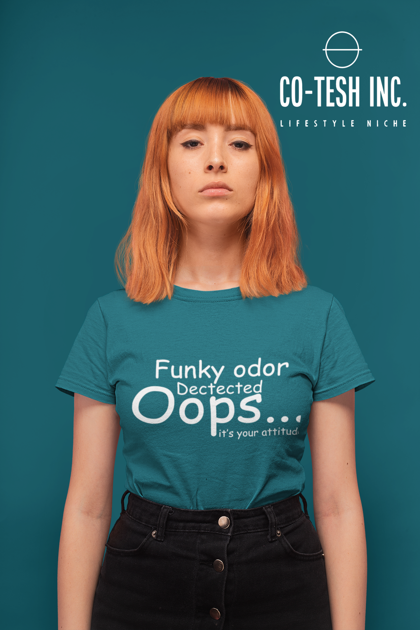 Oops Funky odor dectected | Short-Sleeve Unisex T-Shirt | Expression Tees | Cotesh