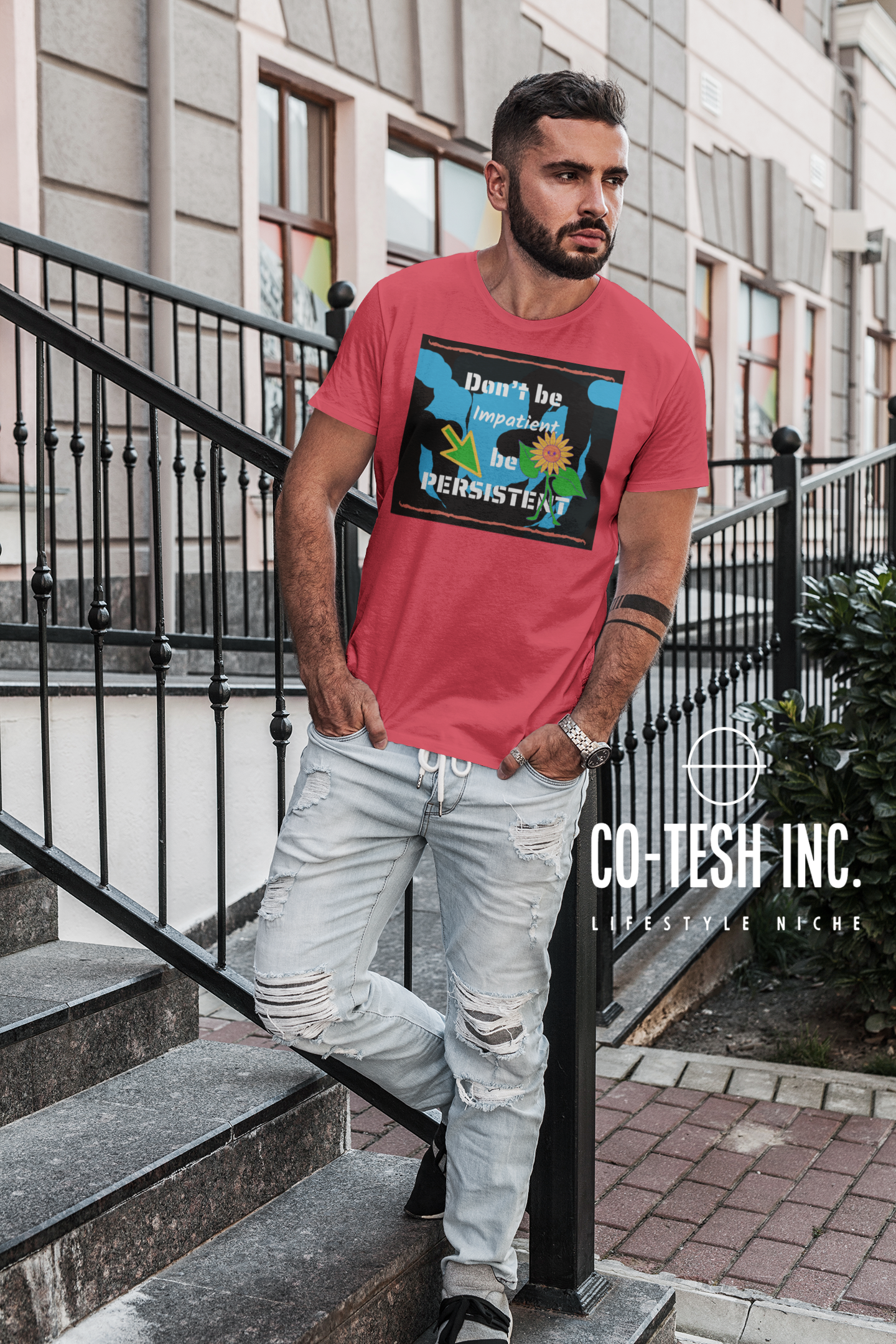 Don't be impatient be persistent Short-Sleeve Unisex T-Shirt Cotesh