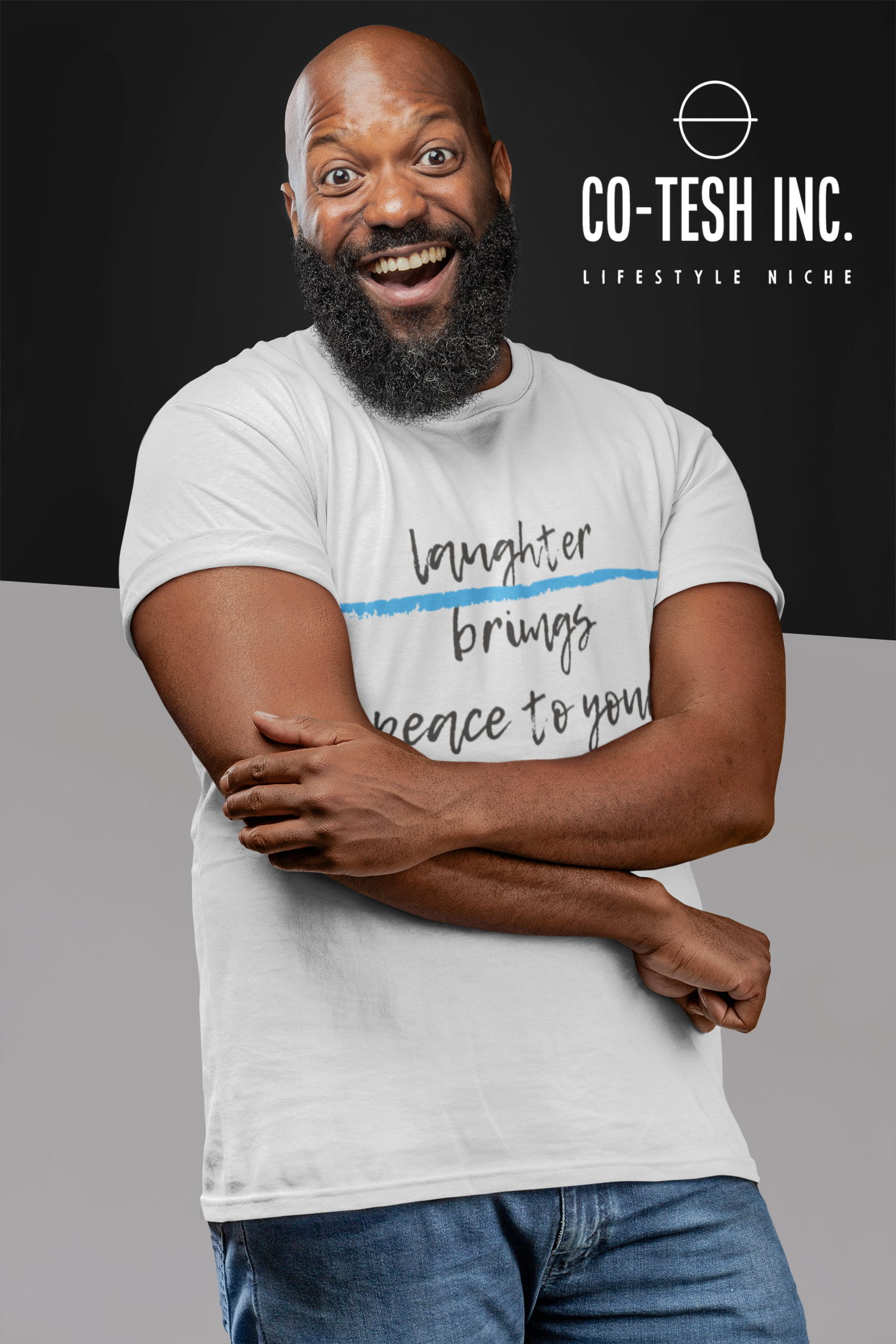 Laughter brings peace to your soul Short-Sleeve Unisex T-Shirt Cotesh