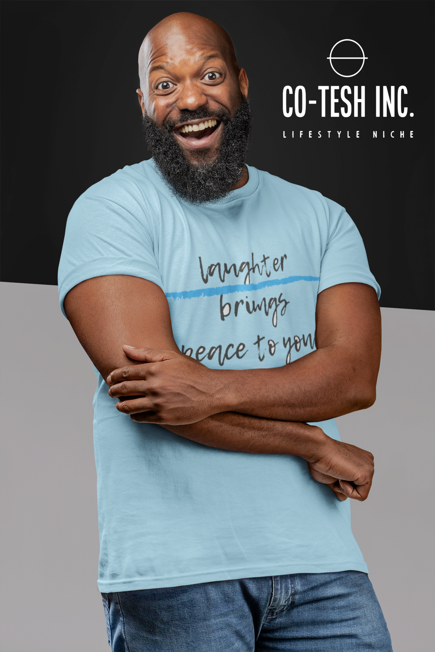 Laughter brings peace to your soul Short-Sleeve Unisex T-Shirt Cotesh