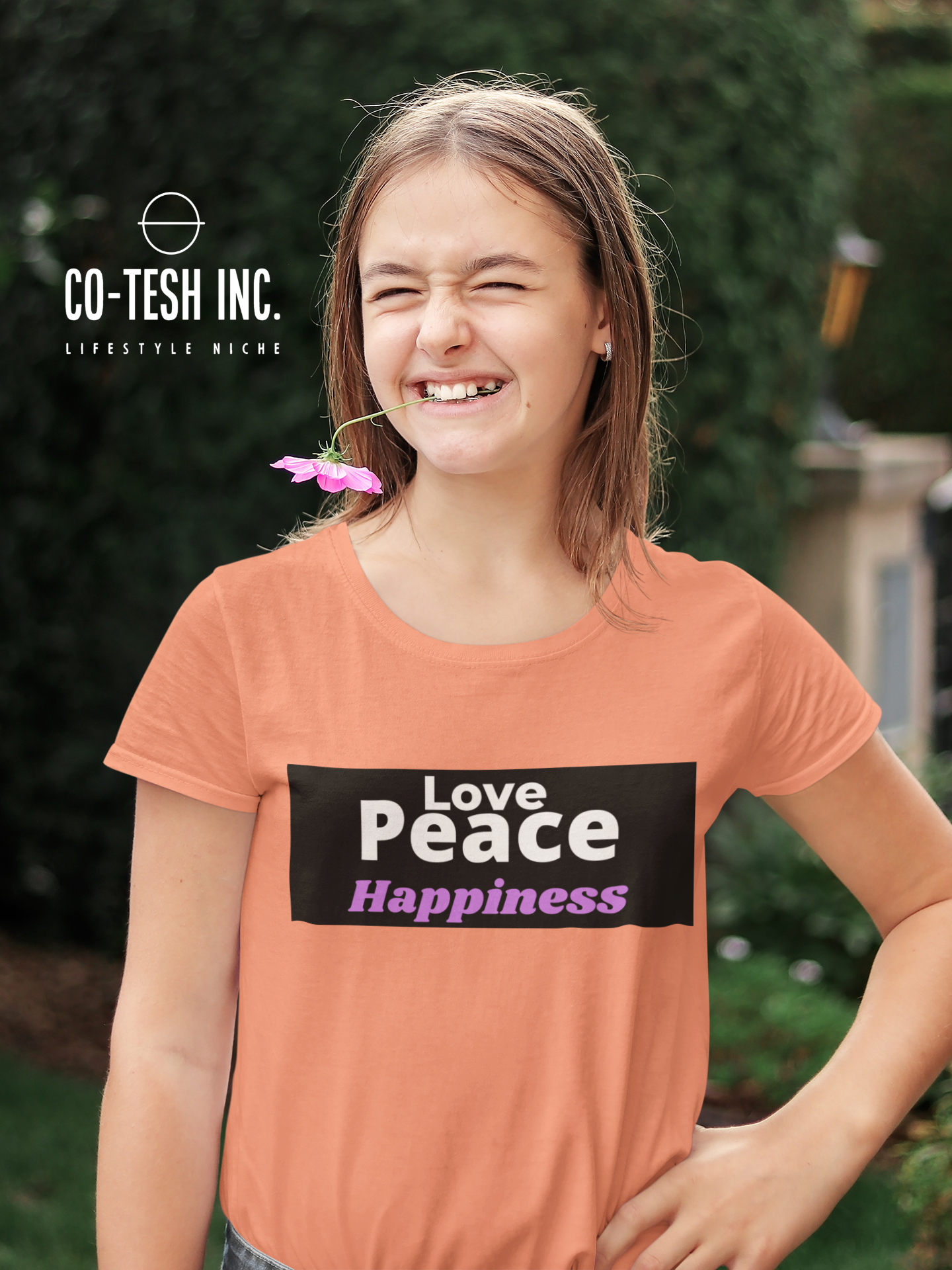 Love Peace Happiness Short-Sleeve Unisex T-Shirt Cotesh