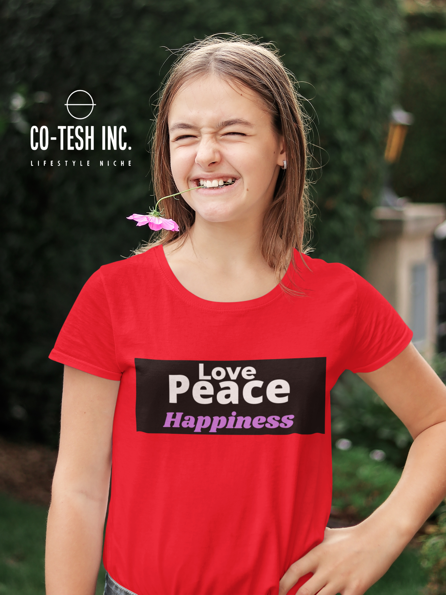 Love Peace Happiness Short-Sleeve Unisex T-Shirt Cotesh