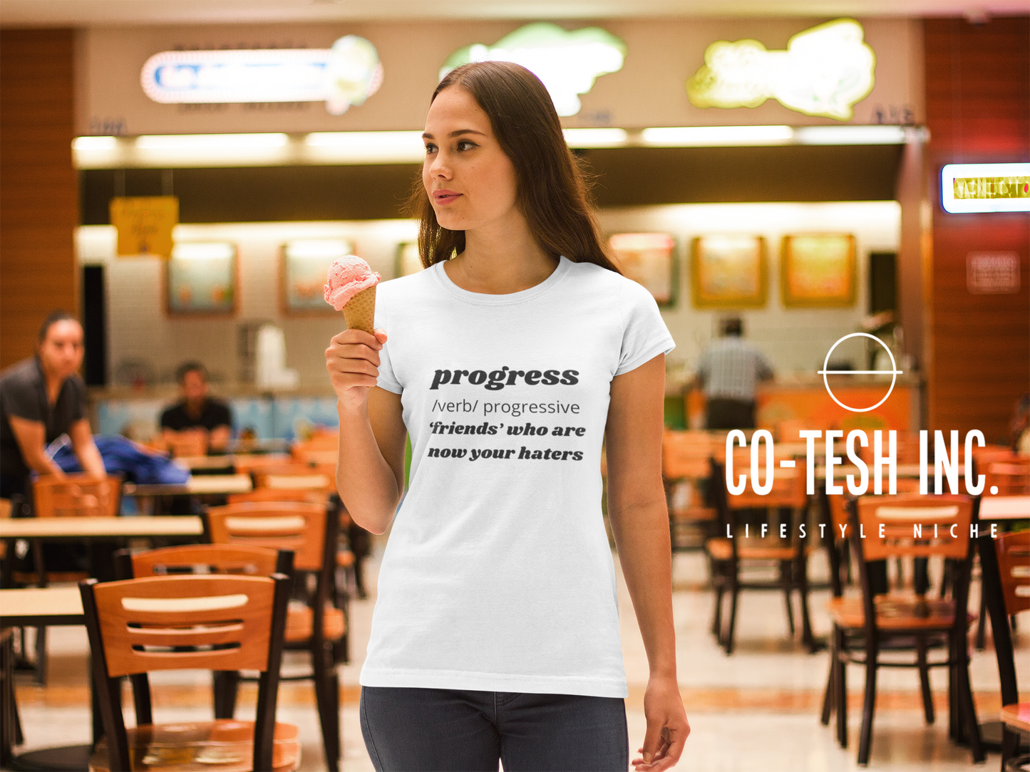 Progress Short-Sleeve Unisex T-Shirt Cotesh Blending Trends
