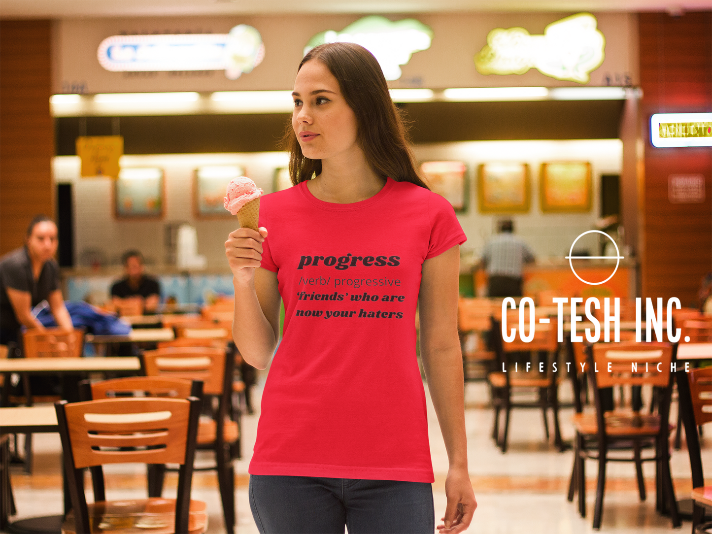 Progress Short-Sleeve Unisex T-Shirt Cotesh Blending Trends