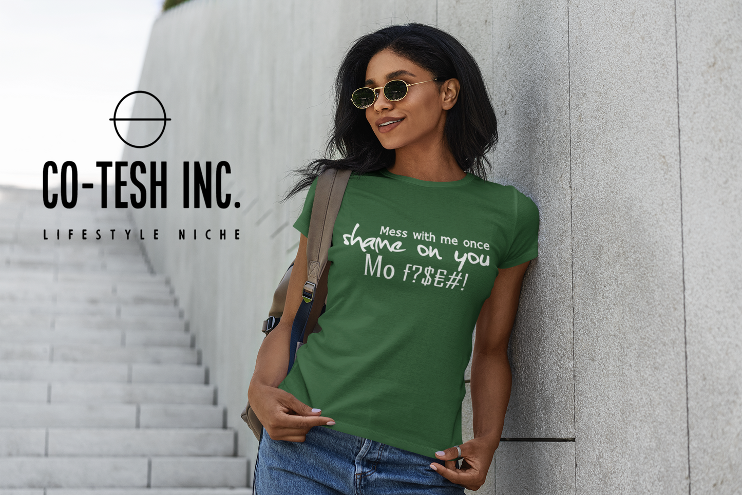 Mess with me once Shame on you Short-Sleeve Unisex T-Shirt | Cotesh | Expression tees