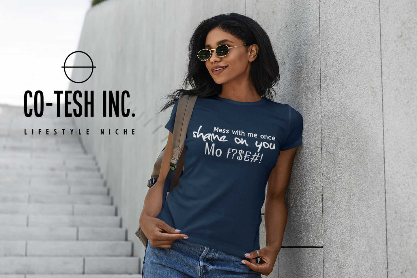 Mess with me once Shame on you Short-Sleeve Unisex T-Shirt | Cotesh | Expression tees