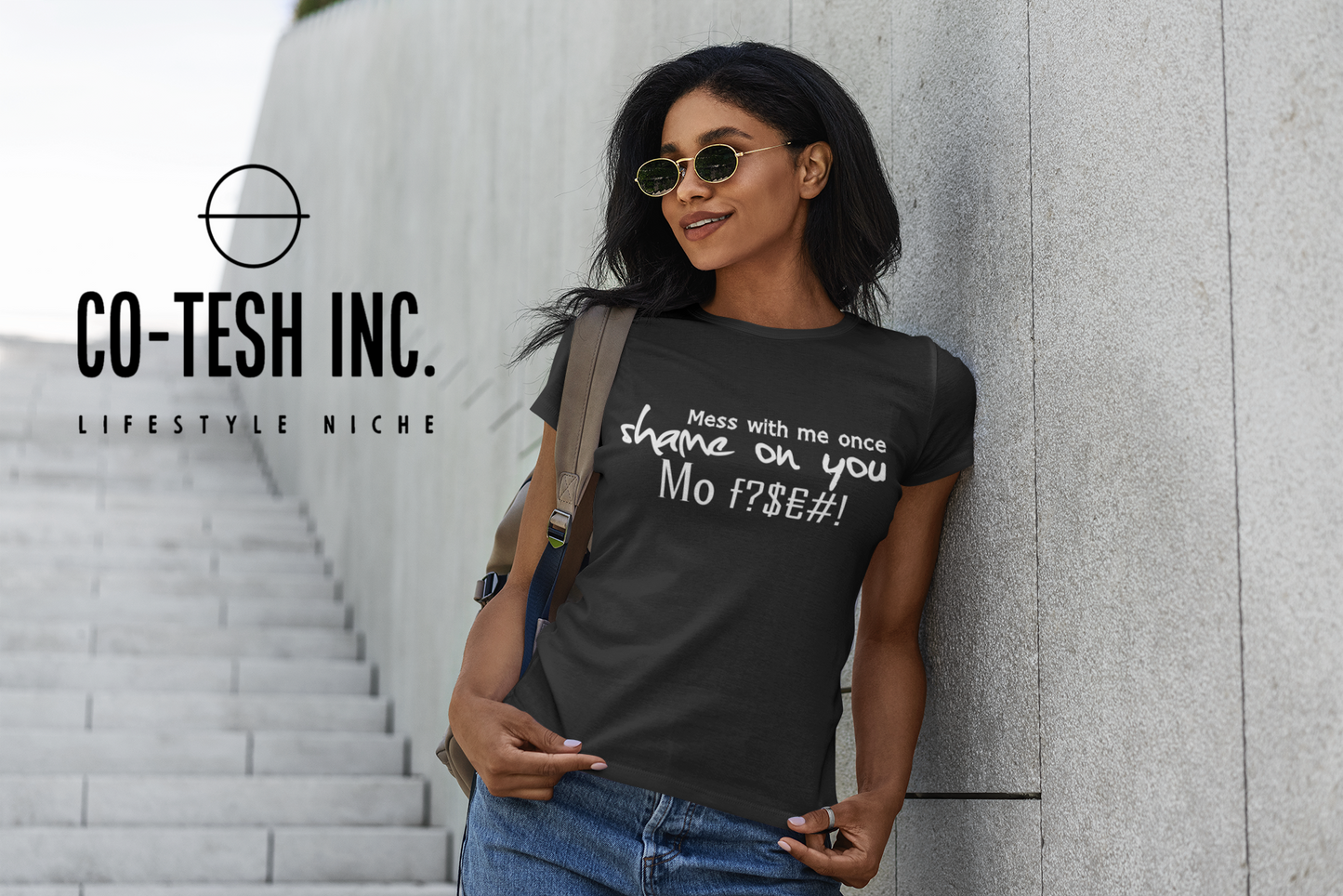 Mess with me once Shame on you Short-Sleeve Unisex T-Shirt | Cotesh | Expression tees