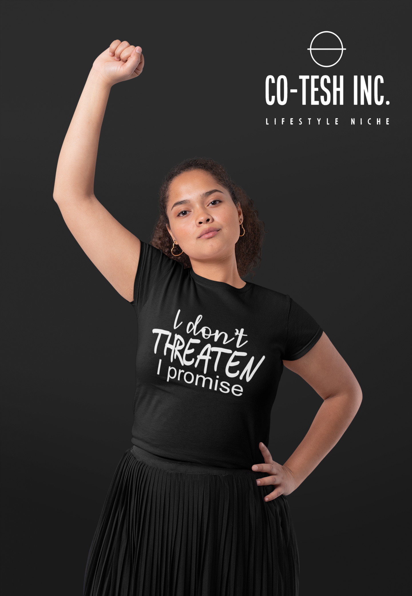I don't threaten I promise | Short-Sleeve Unisex T-Shirt | Cotesh | Expression Teez