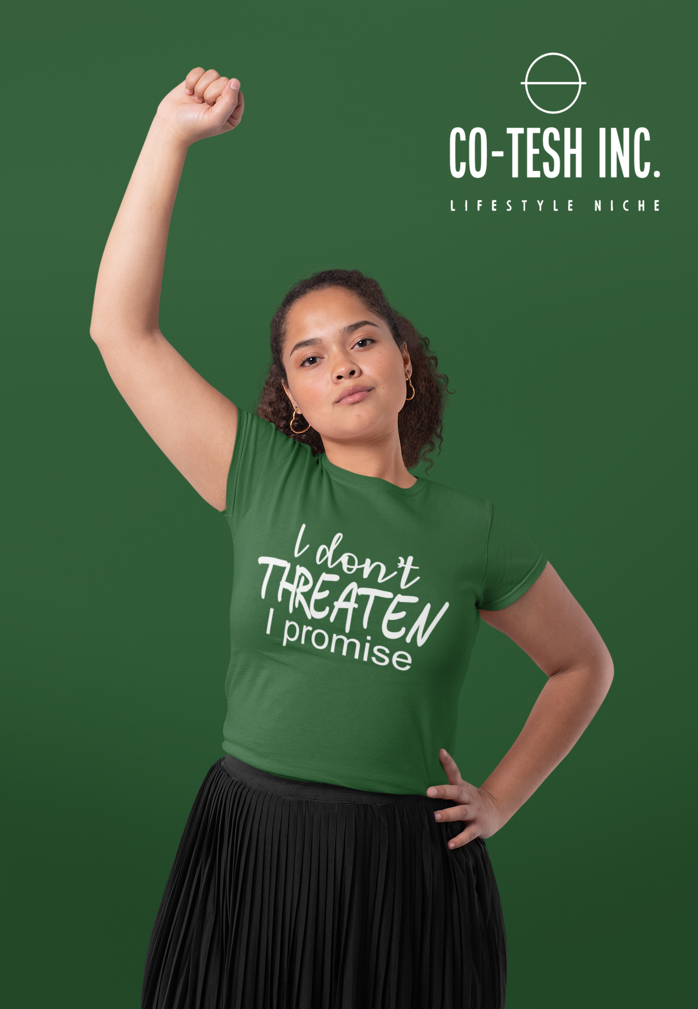 I don't threaten I promise | Short-Sleeve Unisex T-Shirt | Cotesh | Expression Teez