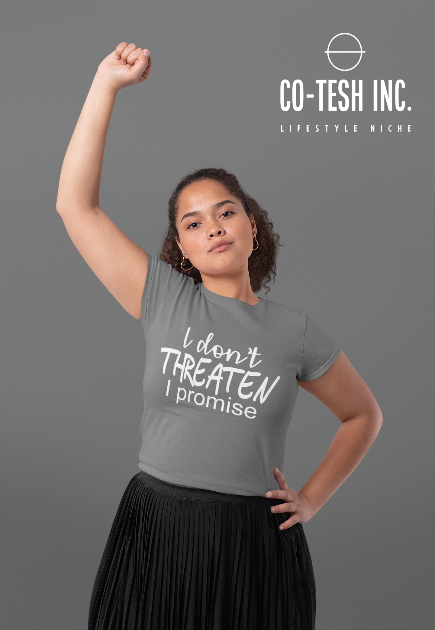 I don't threaten I promise | Short-Sleeve Unisex T-Shirt | Cotesh | Expression Teez