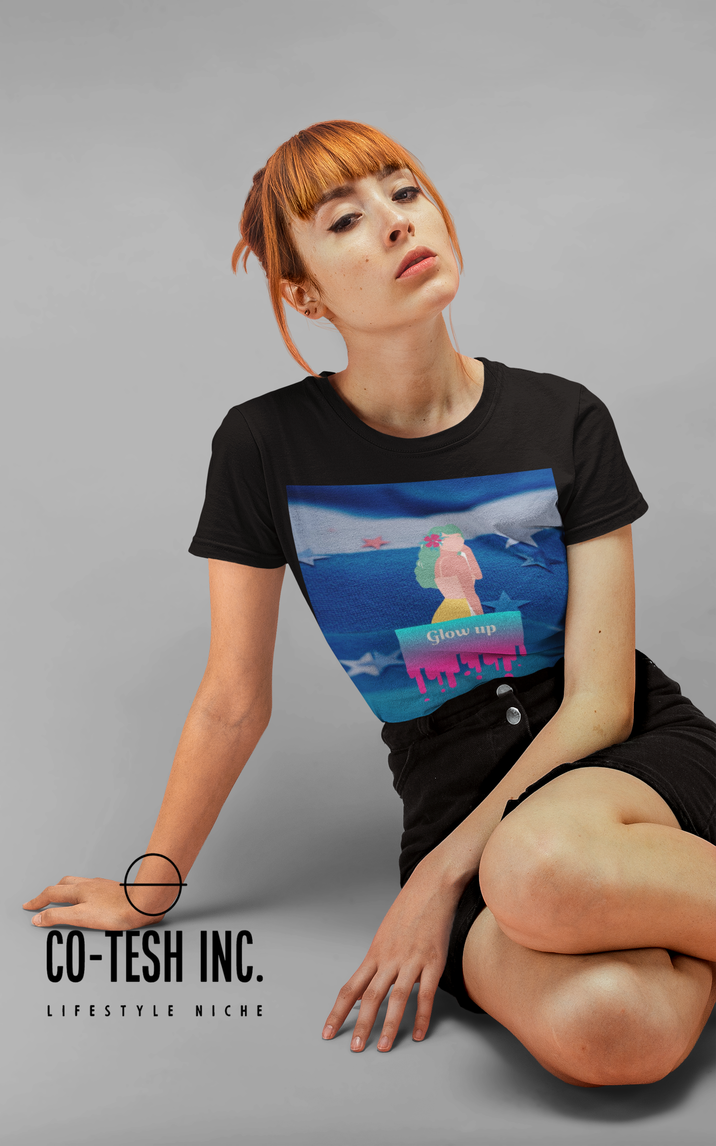 Glow Up Short-Sleeve Unisex T-Shirt Cotesh