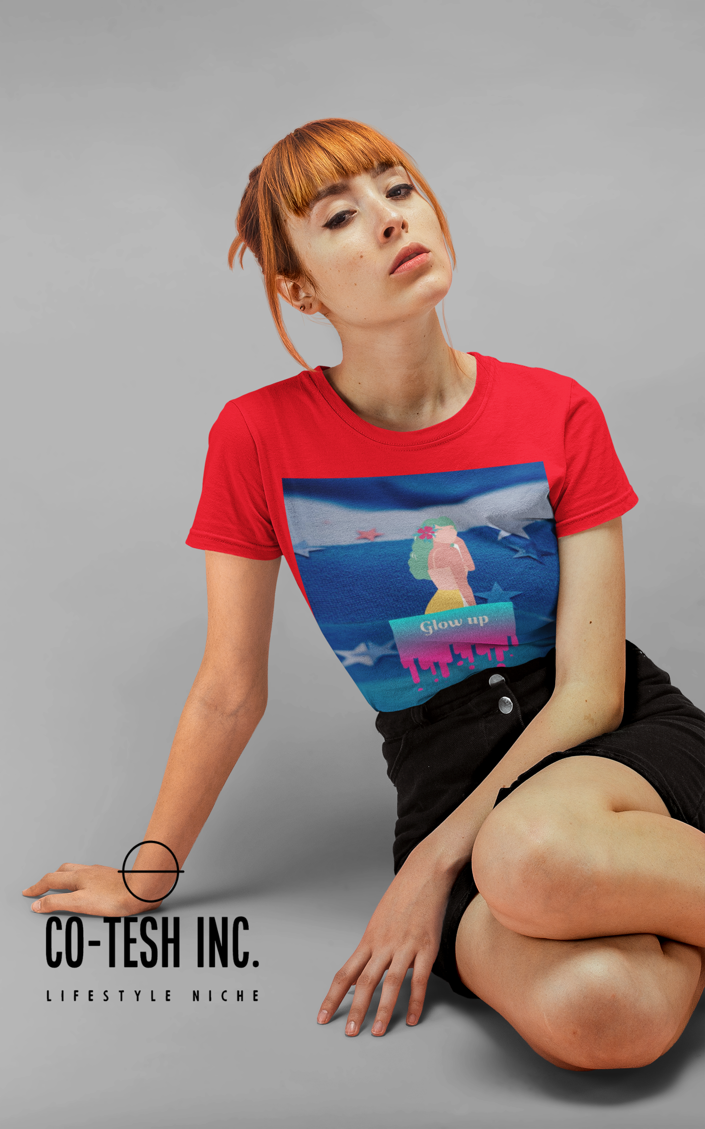 Glow Up Short-Sleeve Unisex T-Shirt Cotesh