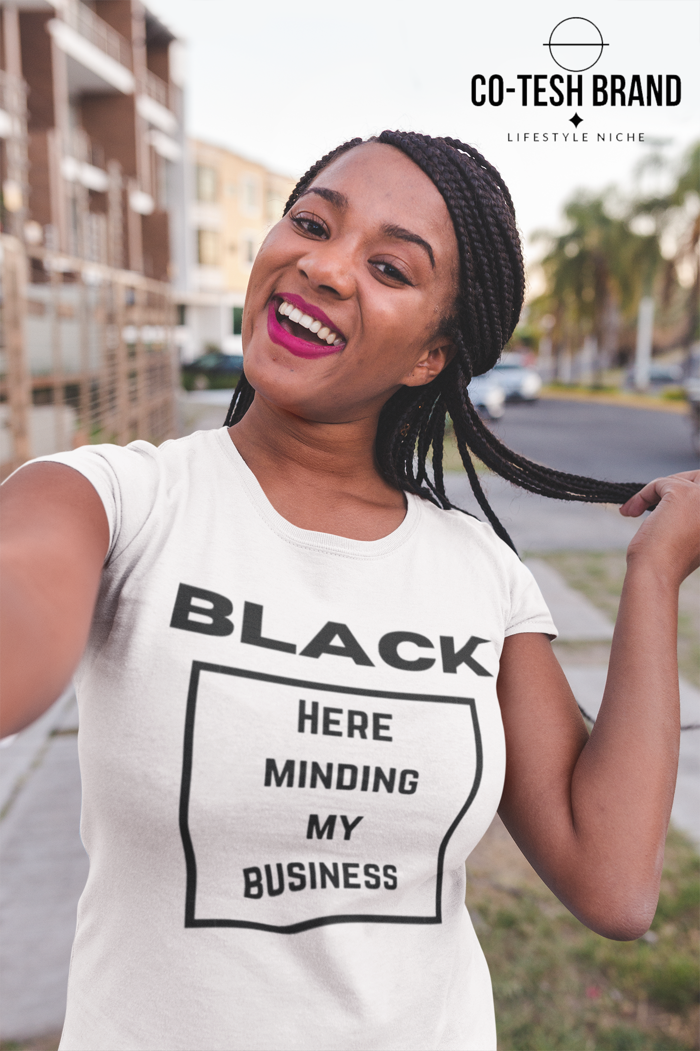 Black Here just minding my Business Short-Sleeve Unisex T-Shirt