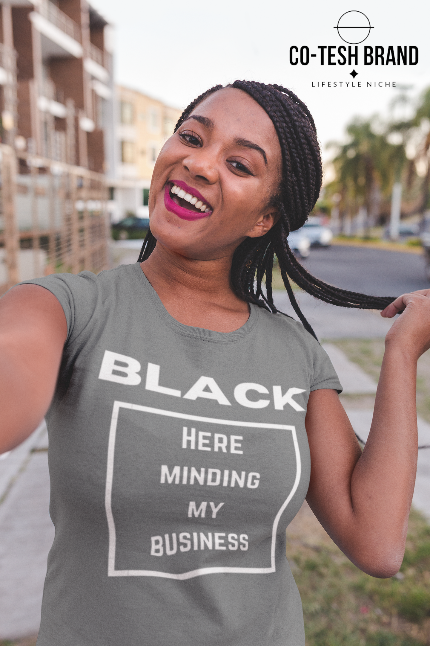 Black Here just minding my Business Short-Sleeve Unisex T-Shirt