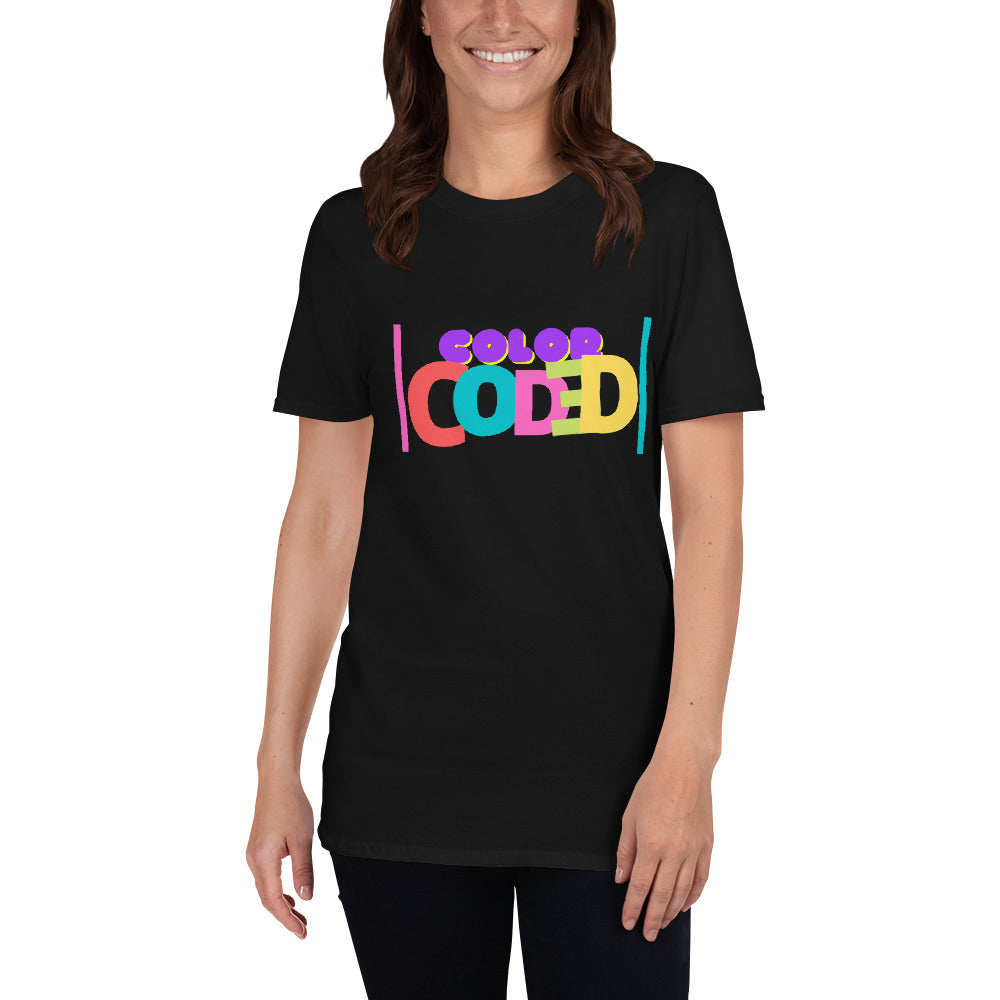 Color Coded 2-Short-Sleeve Unisex T-Shirt by Co-Tesh