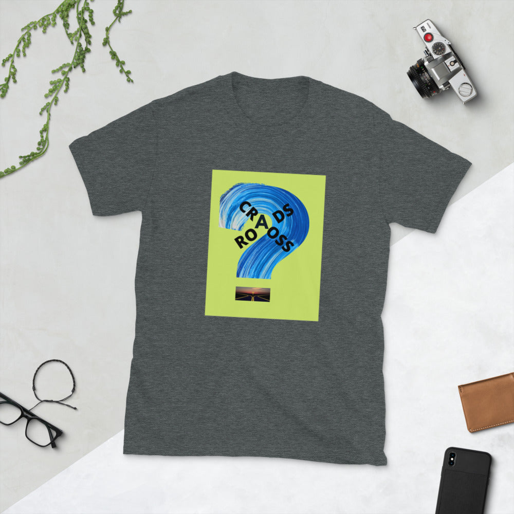 Cross Roads-Short-Sleeve Unisex T-Shirt by Co-Tesh
