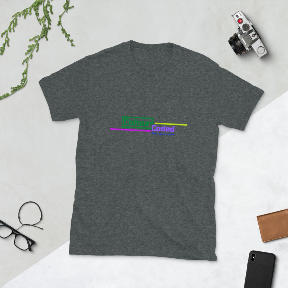 Color Coded 1-Short-Sleeve Unisex T-Shirt by Co-Tesh