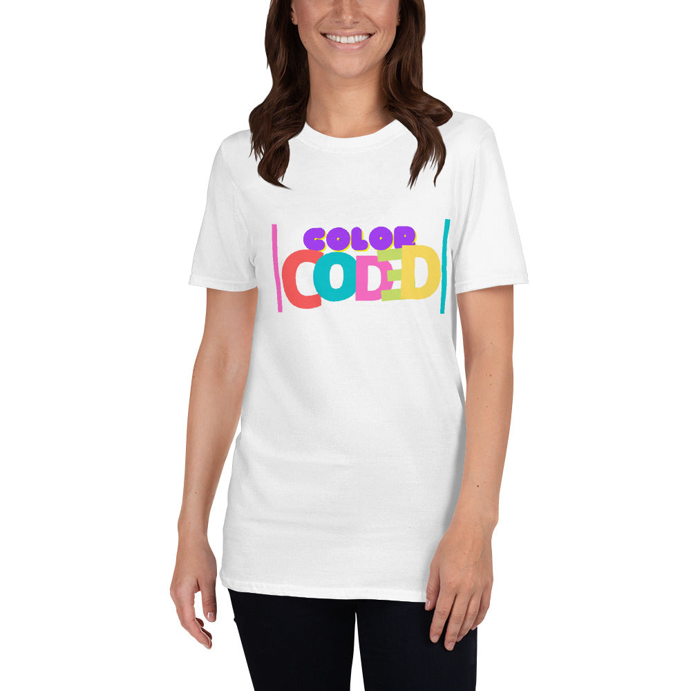 Color Coded 2-Short-Sleeve Unisex T-Shirt by Co-Tesh