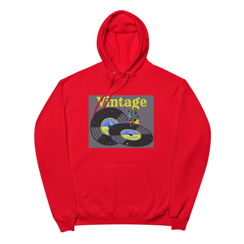 Vintage Unisex fleece hoodie