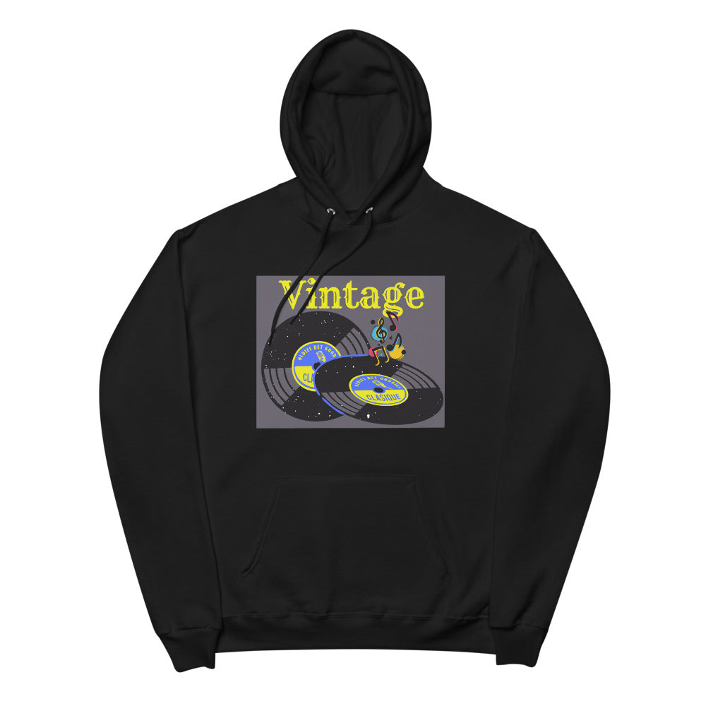 Vintage Unisex fleece hoodie