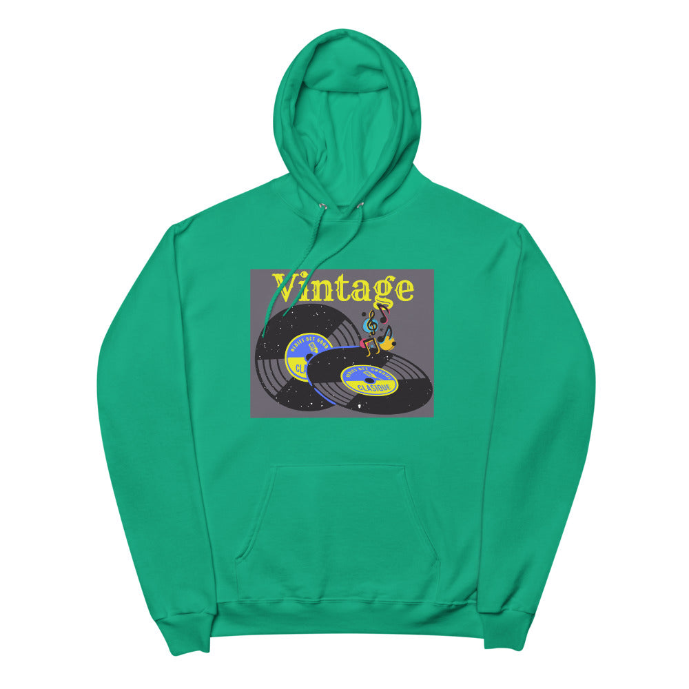 Vintage Unisex fleece hoodie