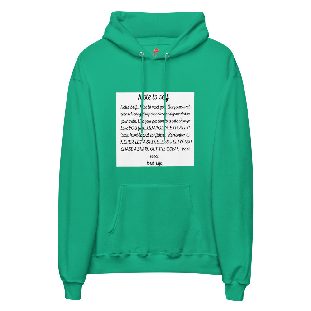 Note to self Unisex fleece hoodie