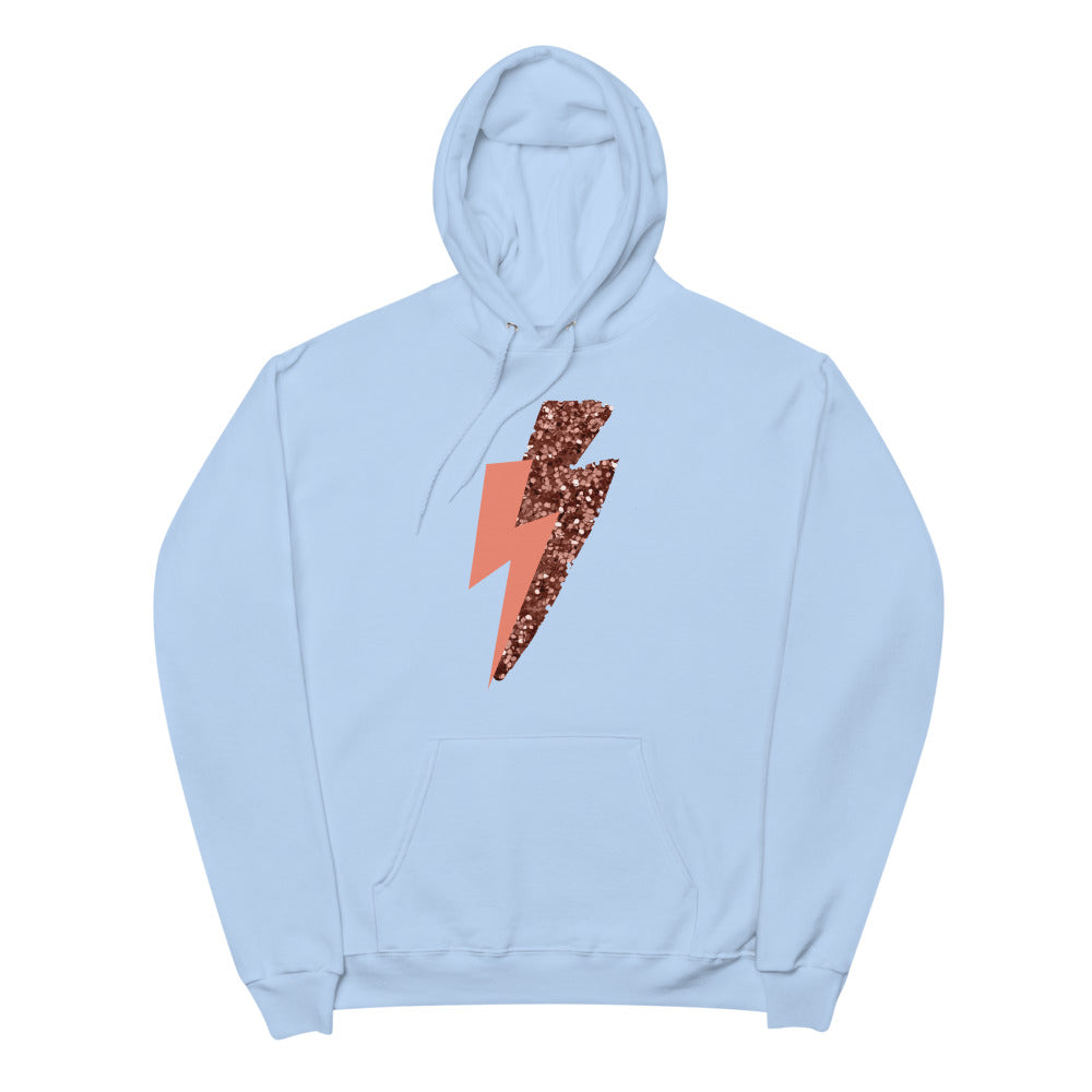 Pink Lightning Unisex fleece hoodie