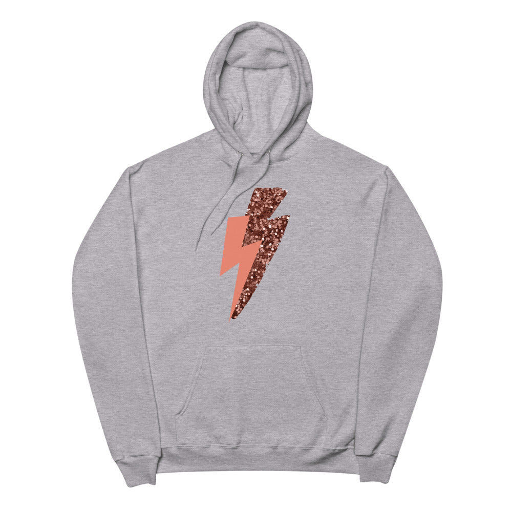 Pink Lightning Unisex fleece hoodie