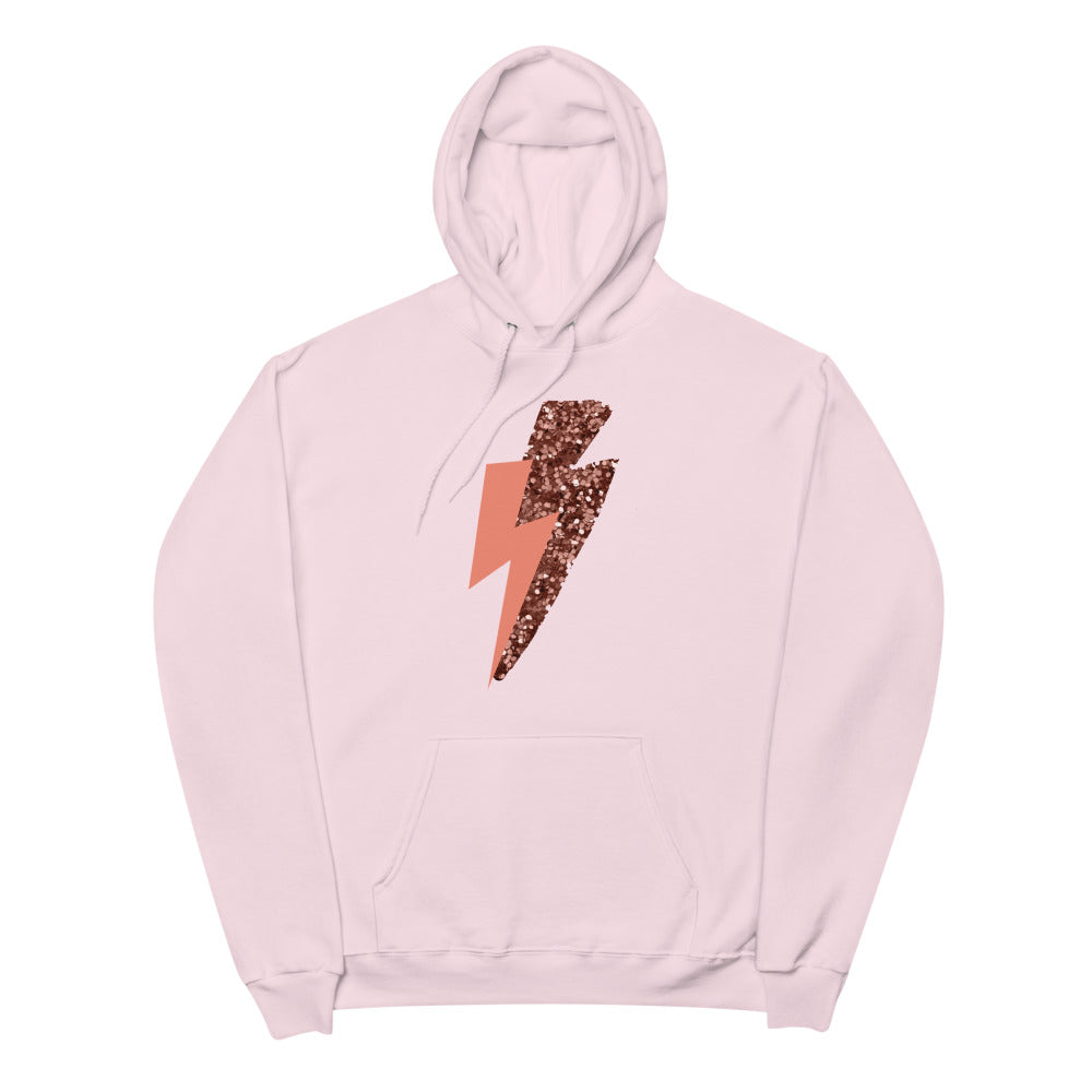 Pink Lightning Unisex fleece hoodie