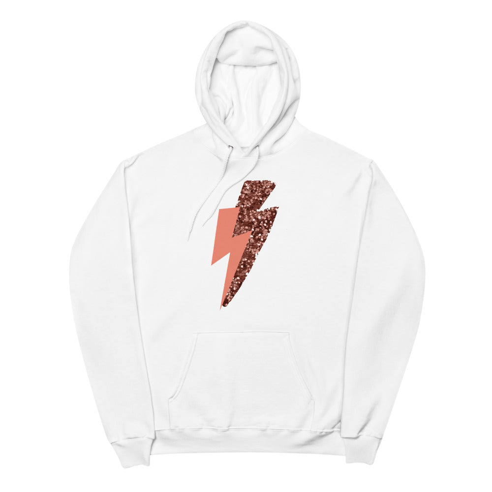 Pink Lightning Unisex fleece hoodie