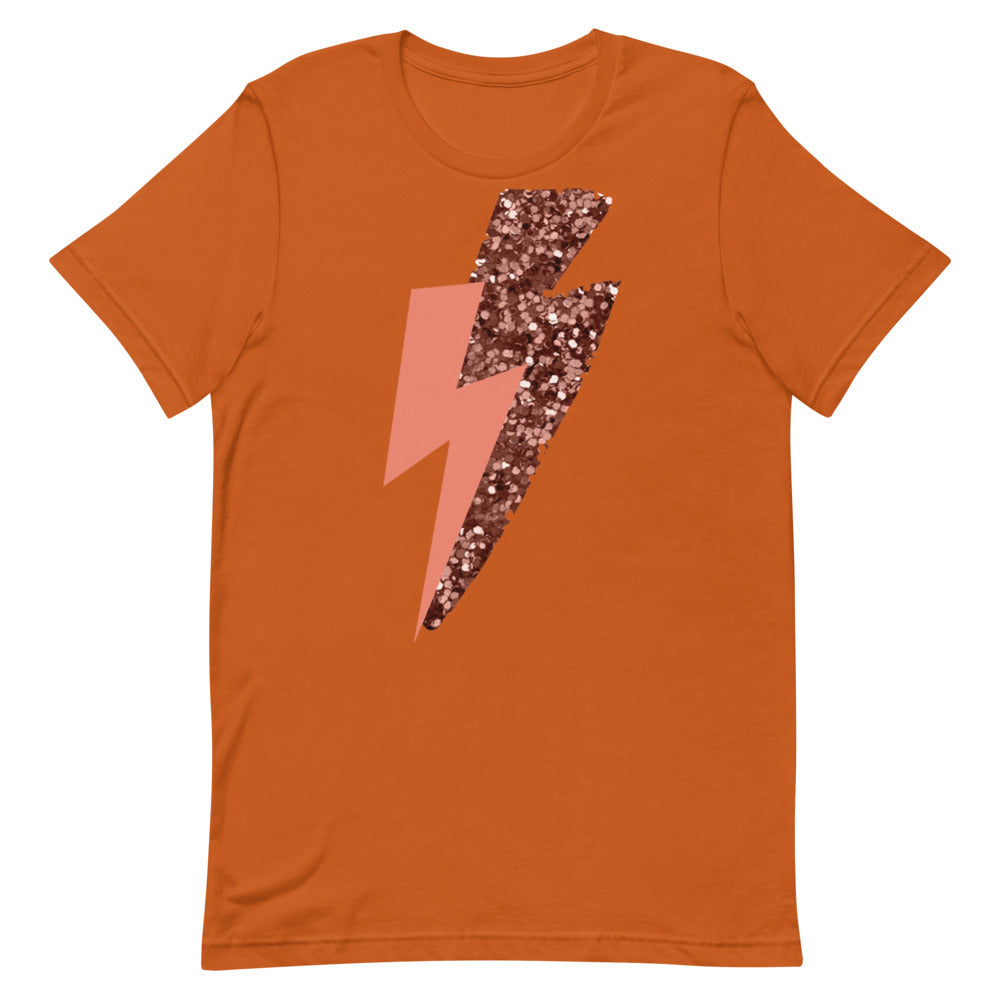 Pink Lightning Short-Sleeve Unisex T-Shirt
