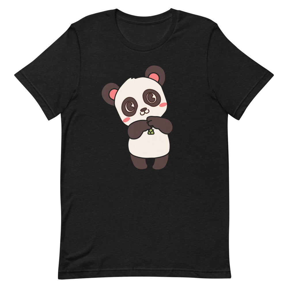 Cute Panda Short-Sleeve Unisex T-Shirt