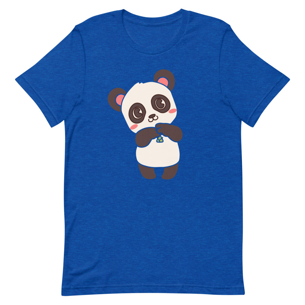 Cute Panda Short-Sleeve Unisex T-Shirt