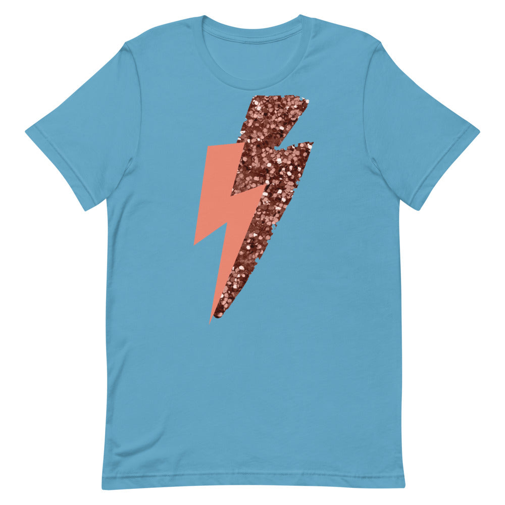 Pink Lightning Short-Sleeve Unisex T-Shirt