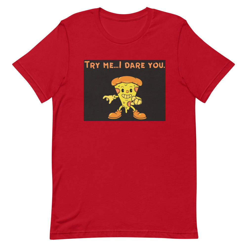 Try me If your dare Purrfect Short-Sleeve Unisex T-Shirt