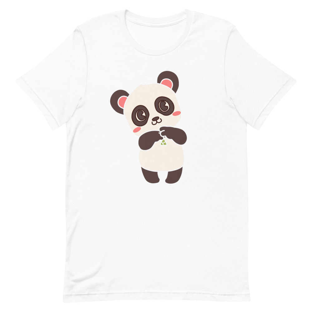 Cute Panda Short-Sleeve Unisex T-Shirt