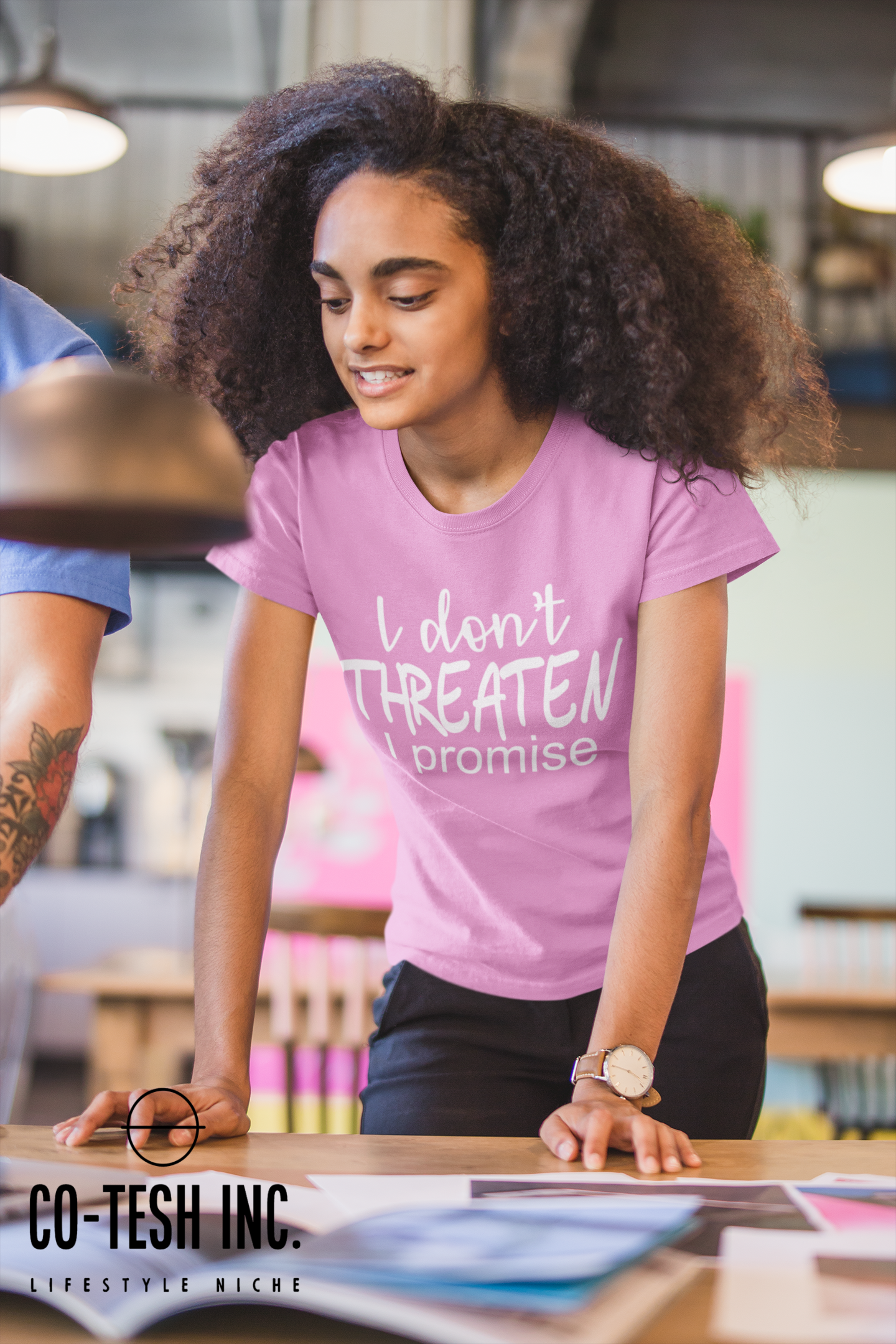 I don't threaten I promise | Short-Sleeve Unisex T-Shirt | Cotesh | Expression Teez