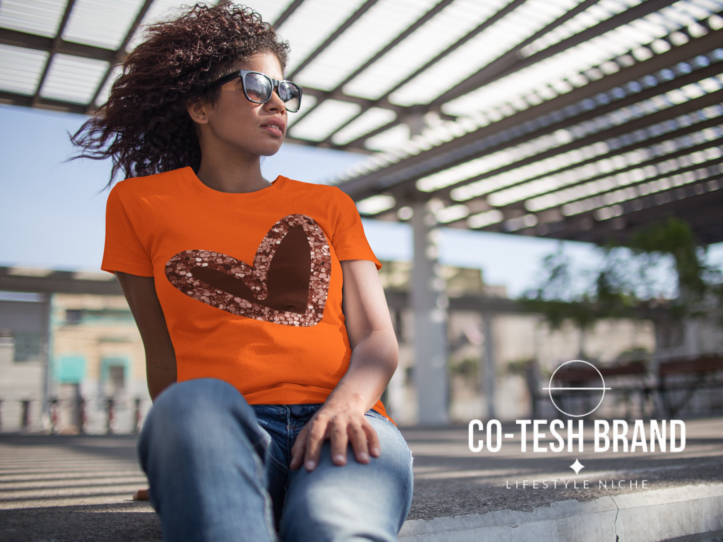 Glitter Heart | Pink Heart Short-Sleeve Unisex T-Shirt