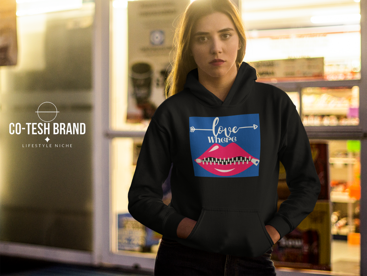 Love Where Unisex fleece hoodie