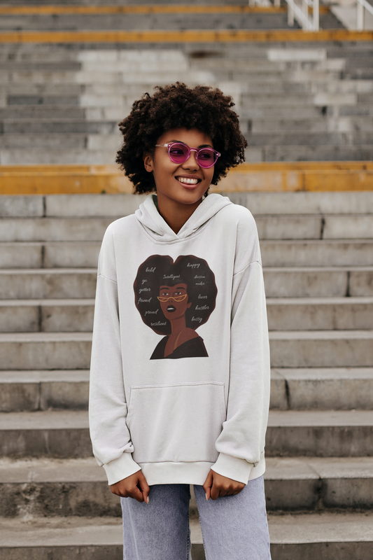 Afro Confidence | Co-Tesh Design Envy | Unisex Hoodie