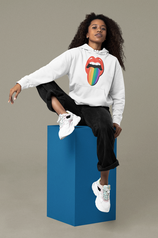 Rainbow Lip | Co-Tesh Design Envy | Unisex Hoodie