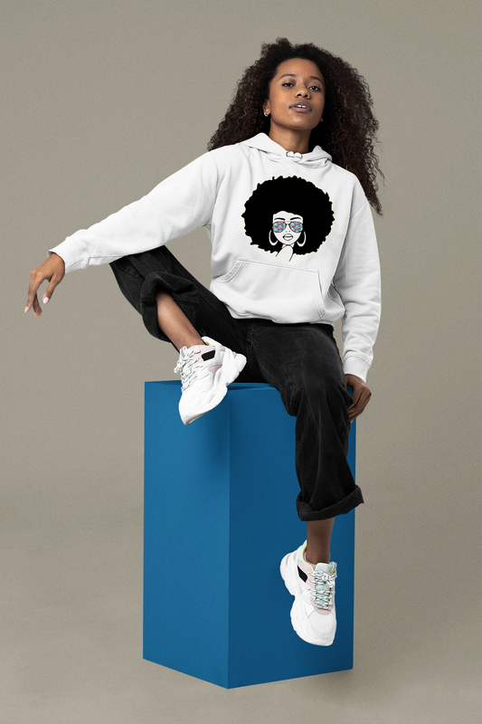 Afro Queen | Co-Tesh Design Envy | Unisex Hoodie