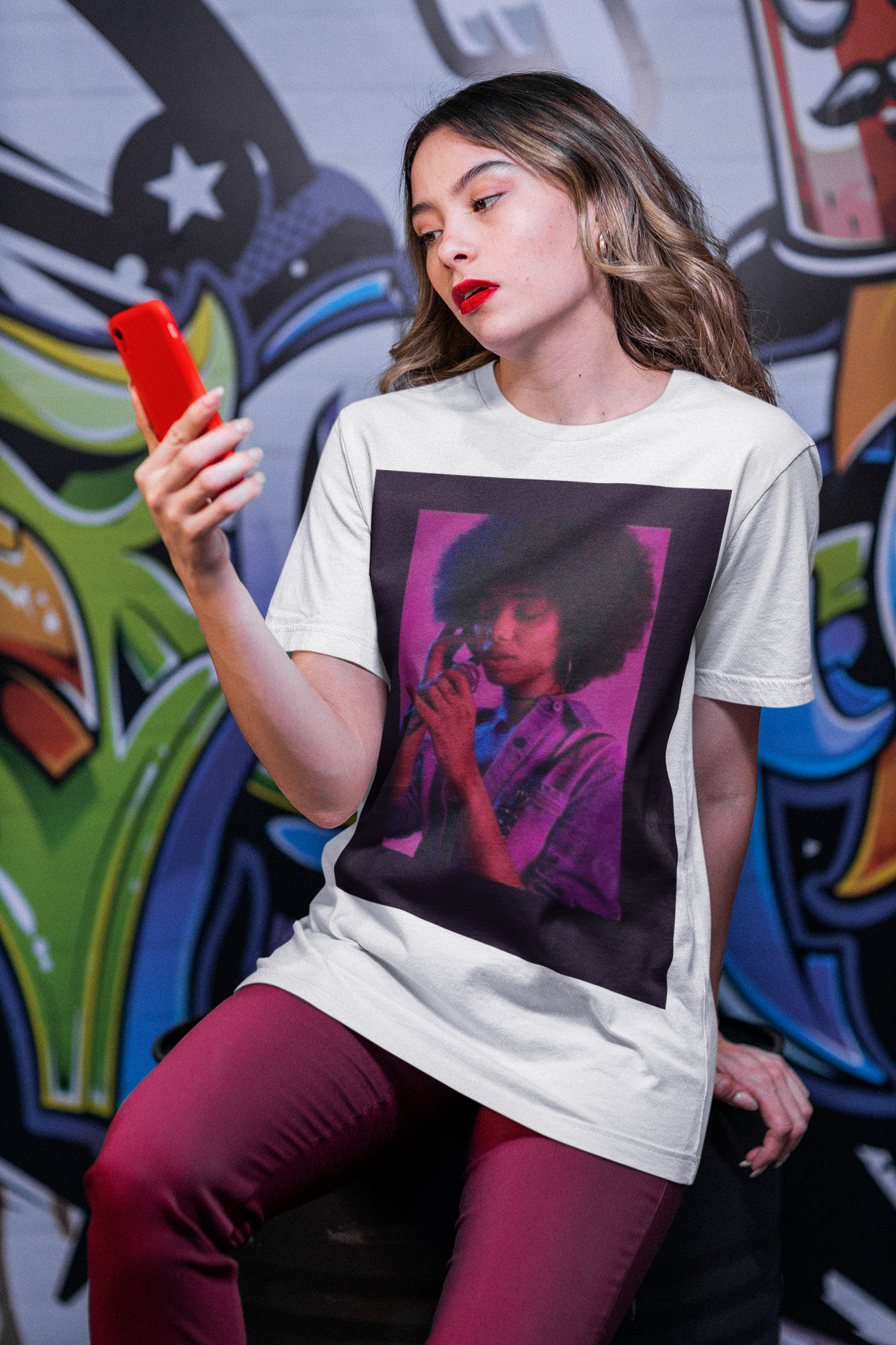Purple Afro | Cotesh | Unisex t-shirt