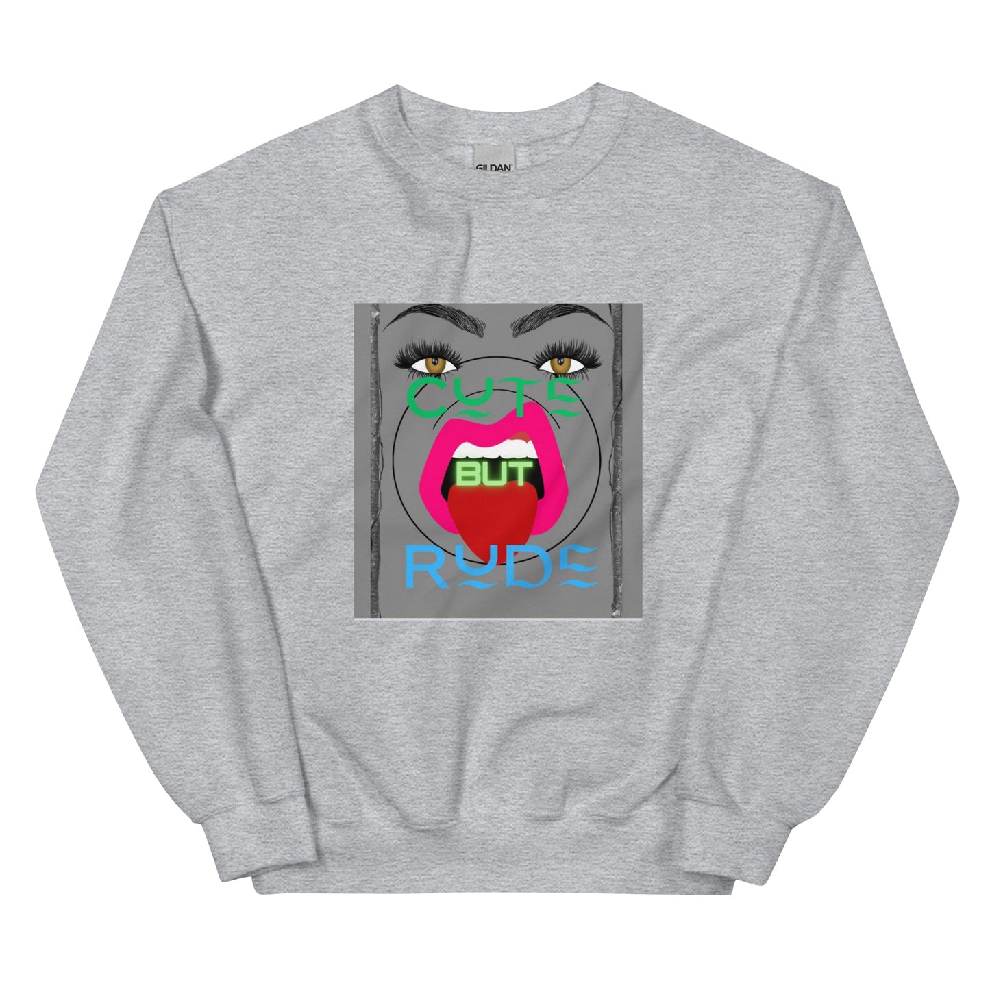 Cute but rude | Co-Tesh | Unisex Sweatshirt