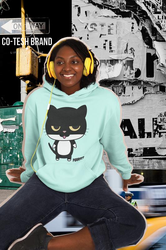 Purrfect Unisex fleece hoodie